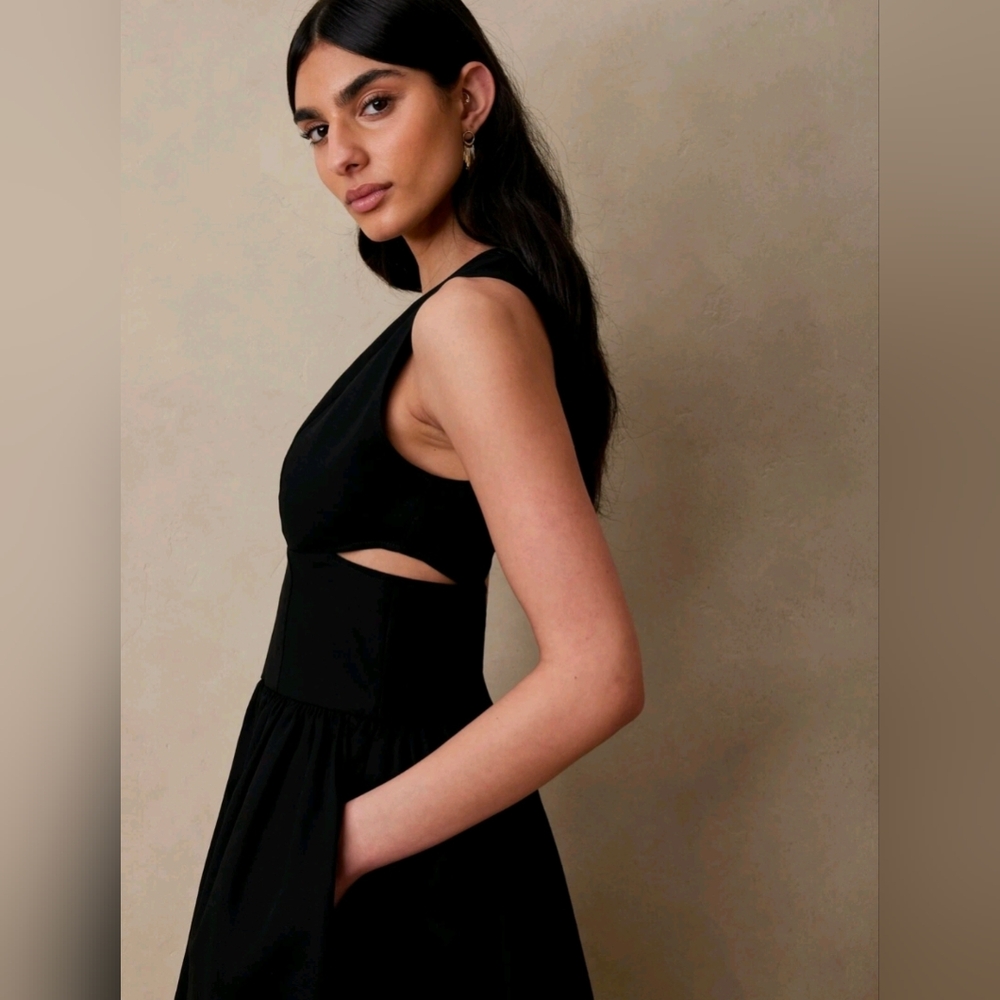 Banana Republic "Anisa" Black Sleeveless Dress - Picture 2 of 8